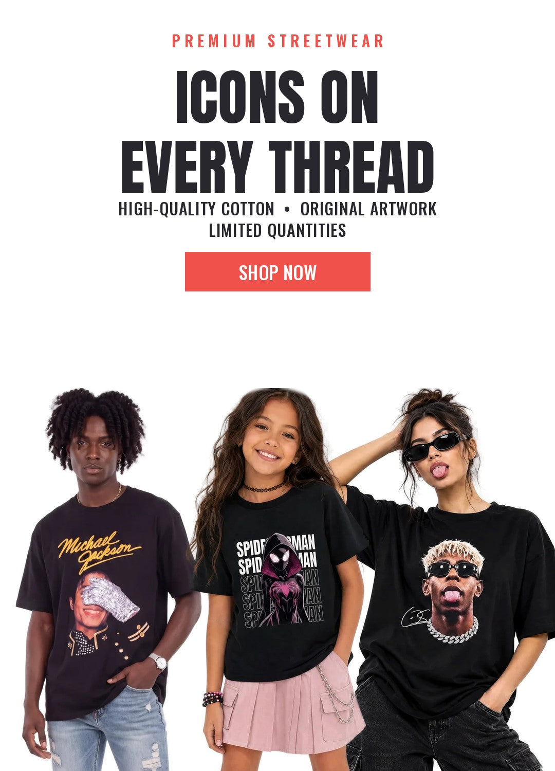 Premium streetwear graphic T-shirts - Shop now
